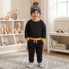 J16612: Boys Sweatshirt & Jog pant Outfit With True Knit Beanie (2-4 Years)